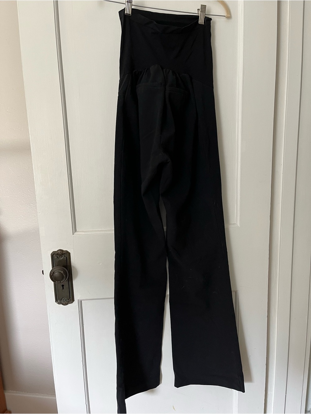 Medium Long Black Maternity Pants
